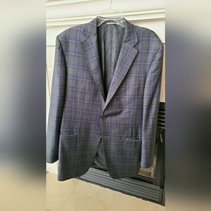 Like NEW Canali Italy Designer " 1934 " Plaid Sport Blazer Coat Jacket Size XL